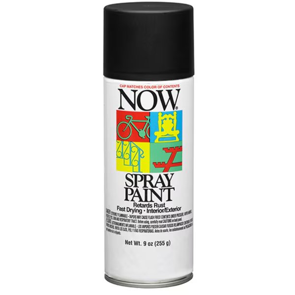 9 Oz Wrought Iron Black NOW Enamel Spray Paint, Krylon, Mfr#: 21211